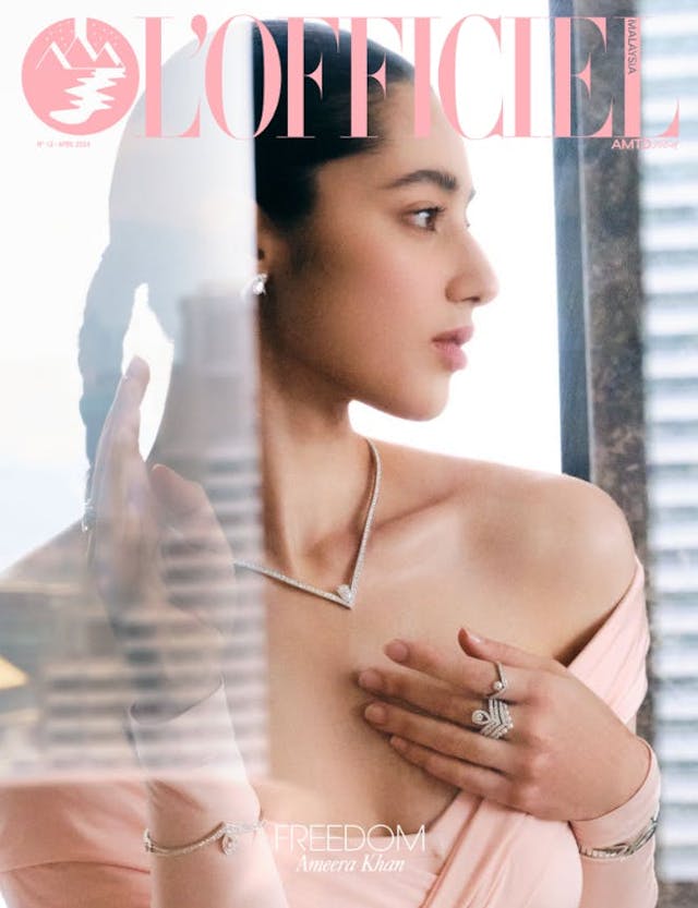 April 2024 cover featuring Ameera Khan in Ralph Lauren and Chaumet
