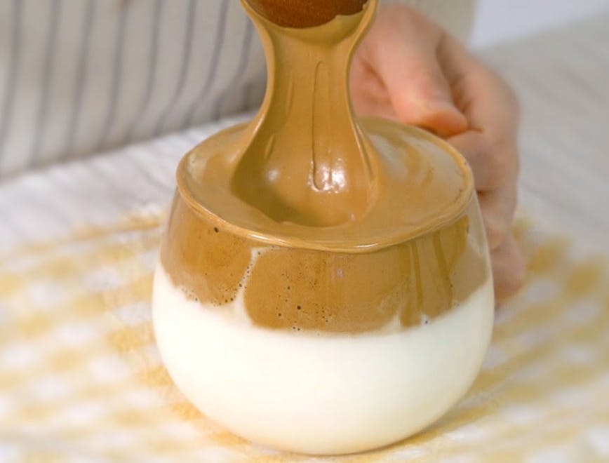 milk beverage drink pottery bowl