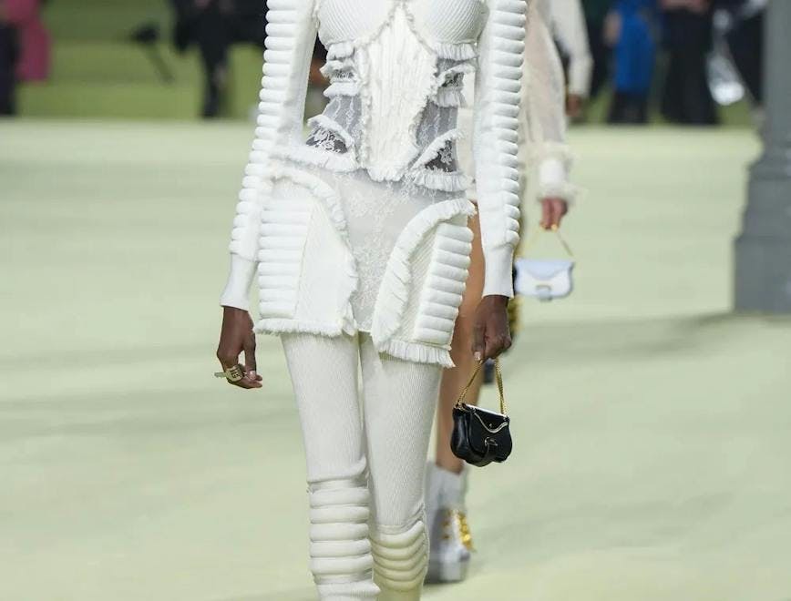 person human clothing apparel runway sleeve long sleeve fashion