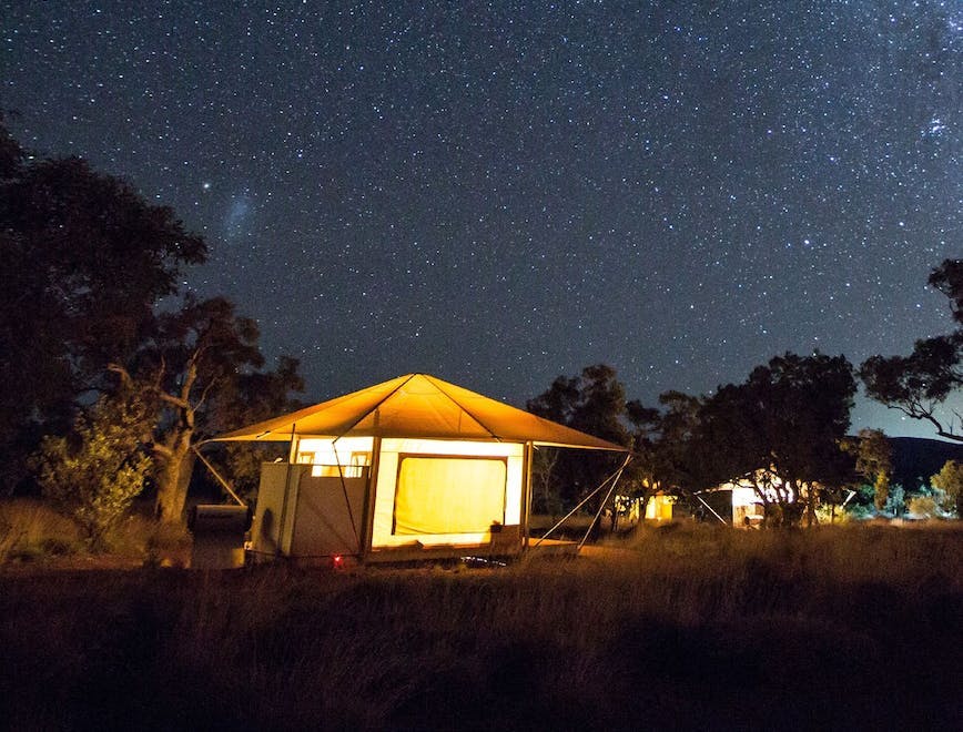 shelter outdoors night nature starry sky tent camping nebula sky hut