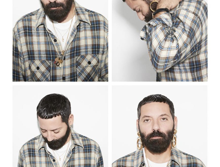 shirt beard face head person adult male man photography portrait